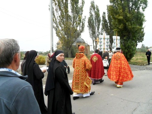  Екзарх Одеський УГКЦ, освятив купол та хрест церкви у м.Скадовськ.(ФОТО)